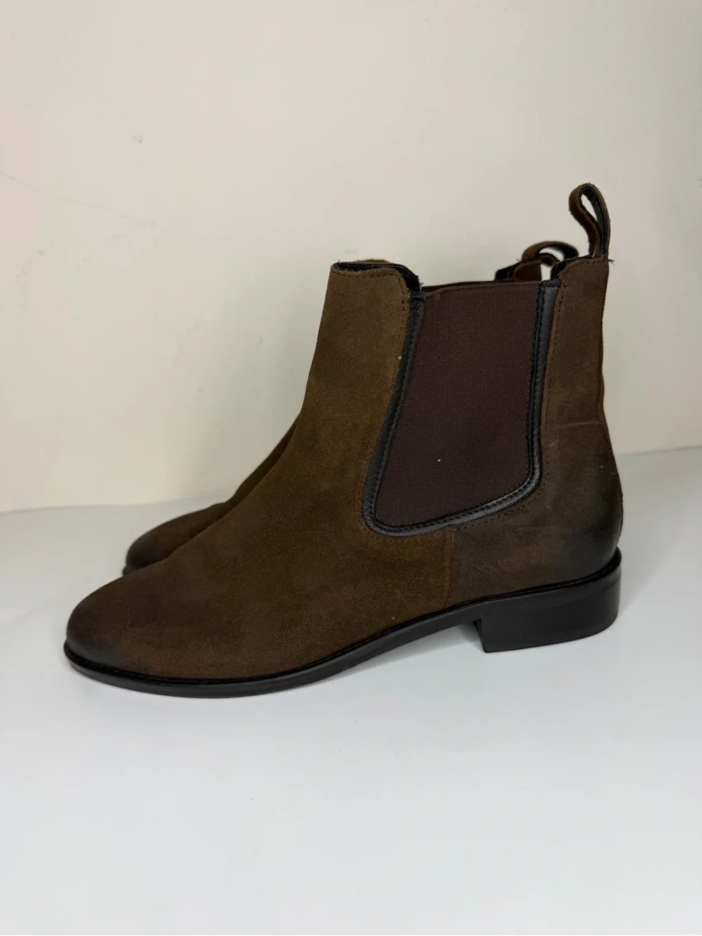 Thursday Boot Co Everyday Chelsea Brown Leather Ankle Boots Booties Women Size 9